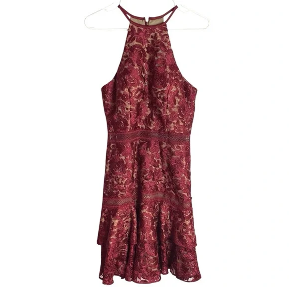 marina lace cap sleeve dress Marina 267797